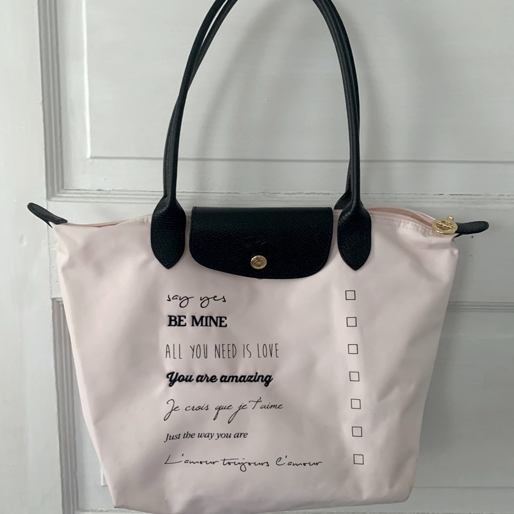 Rare Longchamp Love Le Pliage Tote